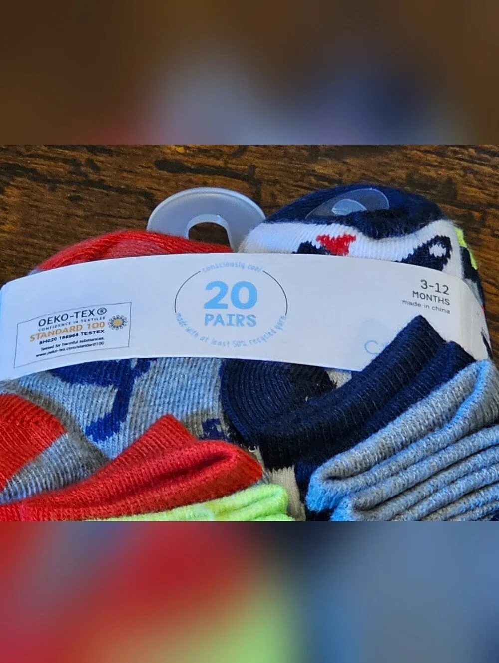 NWT 20 Pairs Baby Socks Size 3-12 Months